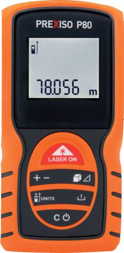 Prexiso P80 Laser Distance Meter up to 262ft Range Area, Volume Swiss Engineered