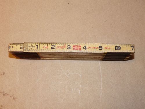 Vintage Lufkin X48 Red End Folding 8’ Wood Rule INV9602