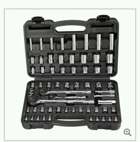 64 Piece 1/4&#034;, 3/8&#034;, 1/2&#034; Drive Socket Set