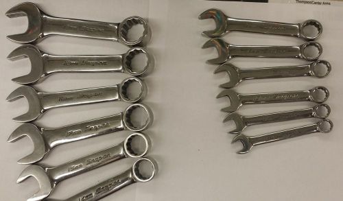 Snap-On OXIM19B 12-Piece Midget Metric 8-19mm Combination Wrench Set