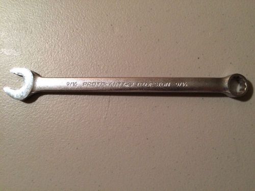 Proto 9/16&#034; Anti-Slip Design Combo Open End/12 Pt Box End Wrench - 1218ASD #682