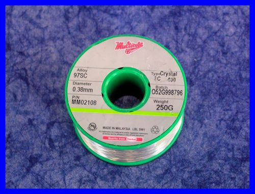 NEW Henkel Multicore 97SC .38mm MM02108 Lead Free Solder 250g