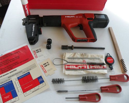 HILTI DX A41 CAL .27  Automatic Powder Actuated Nail Gun  MINT