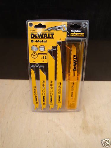 DEWALT DT2441 12PCE BI-METAL RECIP SAW ASSORTED BLADE SET