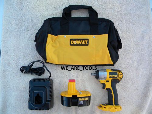 New dewalt dc823 18v impact wrench 3/8&#034;, dc9096 battery, charger,bag 18 volt xrp for sale