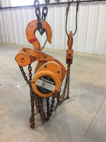 HARRINGTON 5-TON MANUAL CHAIN HOIST