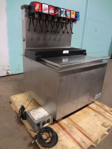 &#034;servend&#034; commercial drop-in insert 8 heads soda dispenser w/cold plate ice bin for sale