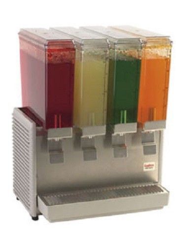 Crathco Mini Quad 2.5 Gallon Bowl Refrigerated SS Beverage Dispenser E49-3 NSF
