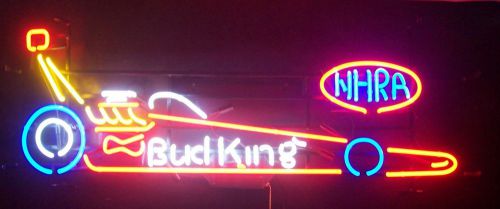 NHRA Bud King Dragster Neon Sign