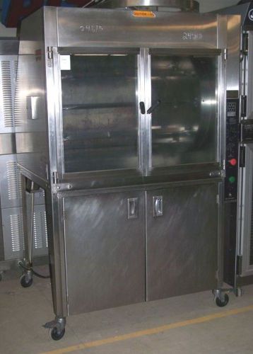 Hardt 8 skewer rotisserie on casters; 120,000btu; nat. gas.; model: inferno 35 for sale