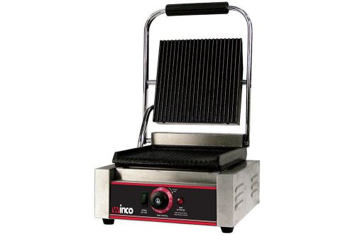 Winco (epg-1) panini forte italian style grill, single grill, electric for sale