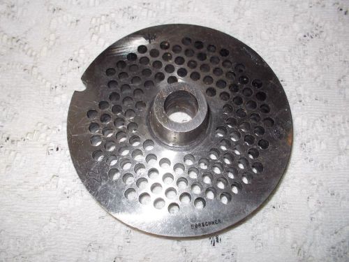 Vintage Heavy Duty Forschner 5/32&#034; Meat Grinder Plate Germany