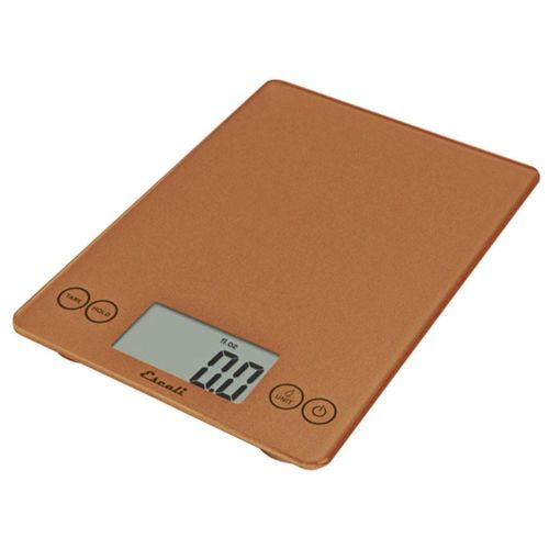 Escali Arti Glass Digital Scale, 15 Lb / 7 Kg, Cinnamon