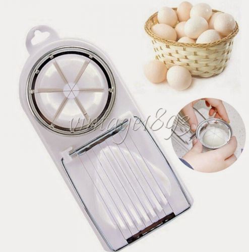 2 in 1 Boiled Egg Slicer Flower Section Cut Chopper Kitchen Gadgets Breakfast