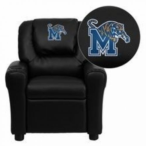 Flash Furniture DG-ULT-KID-BK-40003-EMB-GG Memphis Tigers Embroidered Black Viny