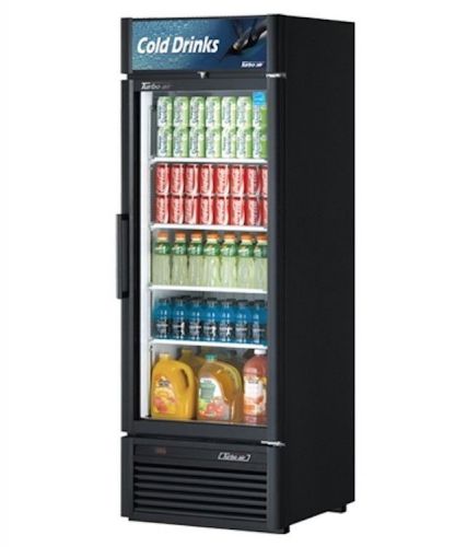 New turbo air 21 cu ft super deluxe 1 glass swing door merchandiser refrigerator for sale