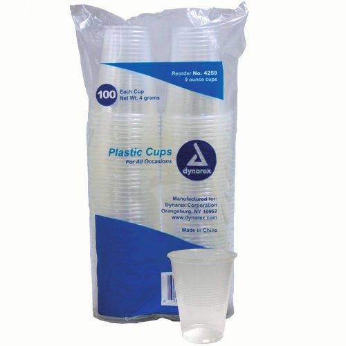 100ct Disposable PLASTIC CUPS - 9 Oz