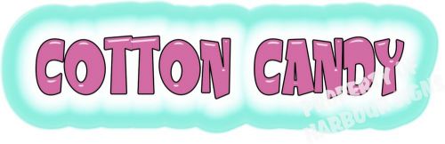 Cotton Candy Decal 20&#034; Concession Food Truck Trailer Van Vinyl Letters