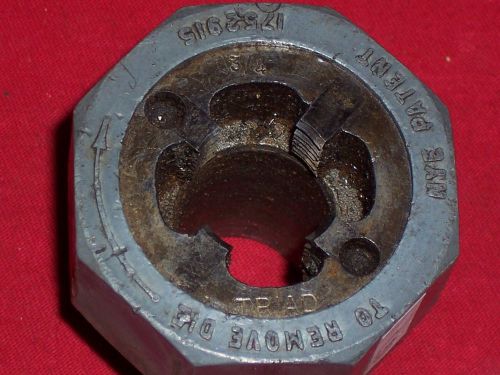 TRIAD  3/4 ” NPT Die NYE Patent 1752915. Not perfect.