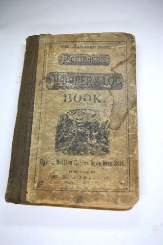 1895 Scribner&#039;s LUMBER &amp; LOG BOOK  Woodwork SHIP BOAT BUILDERS FARMERS MECHANICS