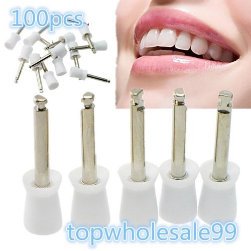 100 pcsdental polishing polish prophy cup brush 4 webbed latch+good quality f y for sale