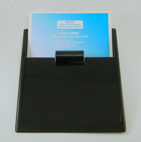 USED  AT-A-GLANCE SW700 SERIES FLIP-A-WEEK DESK CALENDAR BASE M0140