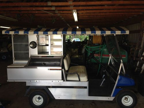 2004 club car carryall 74 hrs. custom  beverage vending golf cart cafe express for sale