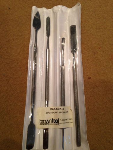 4 Piece Sealant Spoon Kit BAT-SSK4 Brown Tools.  Aviation