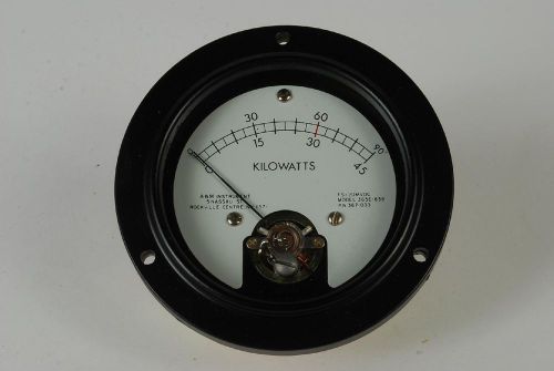 NEW A&amp;M 365E-839 367-033 0-45 KW Kilowatts Meter NOS