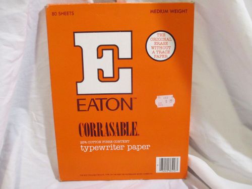 Eaton typewriter paper vintage corrasable medium weight