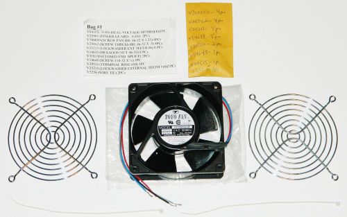 Toyo Fan Model TF120345AW 50/60Hz 15W 115VAC Black Metal Frame &amp; Hardware