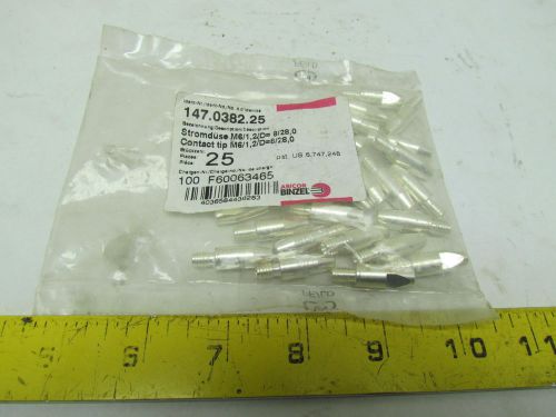 Abicor Binzel 147.0382.25 Welding Contact Tip M6-1.2 Thread 28mmL PK of 25pcs