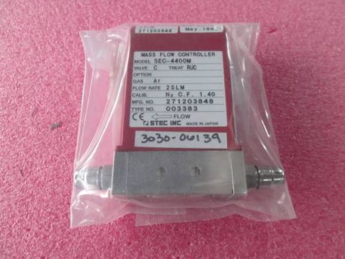 Horiba Stec SEC-4400M AMAT 3030-06139 Mass Flow Controller Gas AR 2SLM