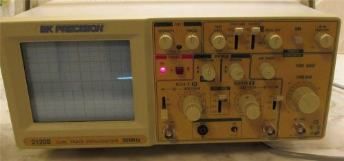 BK Precision 2120B Dual Trace Oscilloscope 30 MHz VG working condition