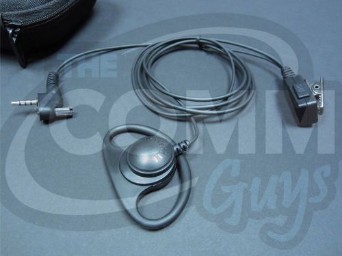 D RING HEADSET EARPIECE FOR VERTEX STANDARD VX-426 VX-459 VX-454 WITH CARRY CASE