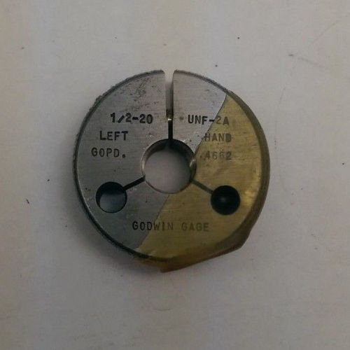 Go Thread Ring Gage .500-20 UNF-2A LH .4662