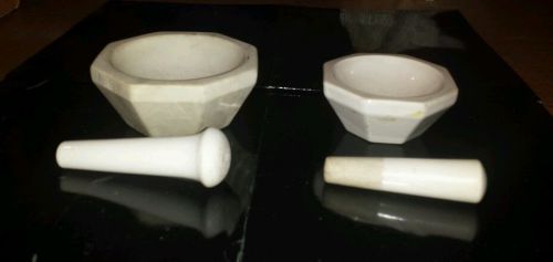 Lot consisting of 2 COORS CoorsTek Mortars