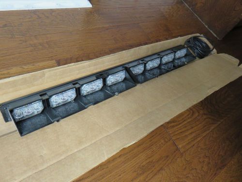 SoundOff Signal Ultralite 26&#034; 8 Module Interior Lightbar AMBER w/ Shrouds