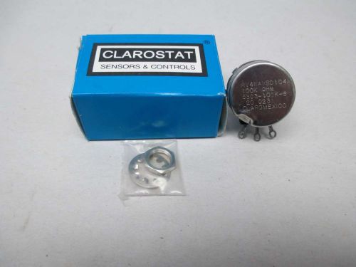 NEW CLAROSTAT 53C3-100K-S RV4NAYSD104A POTENTIOMETER 100000OHM RESISTOR D356205