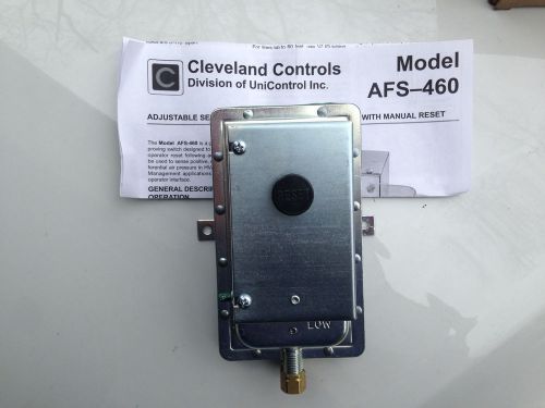 Cleveland controls model afs-460 adjustable set pt air pressure sensing switch for sale