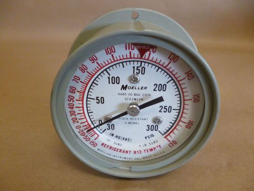 MOELLER SCX3M13N TEMPERATURE GAUGE 300PSIG -150 TO 170 FAHRENHEIT