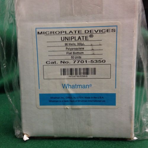 Whatman 7701-5350 Polypropylene Flat Bottom 96 Well Uniplate Collection 50 Units