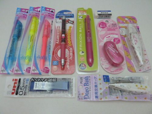 Mechanical pencil pen marker eraser set no.2 &#034;new&#034; 10-piece for sale