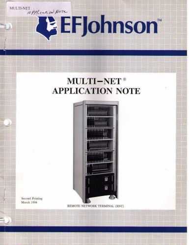 Johnson Manual MULTI-NET APPLICATION NOTE RNT