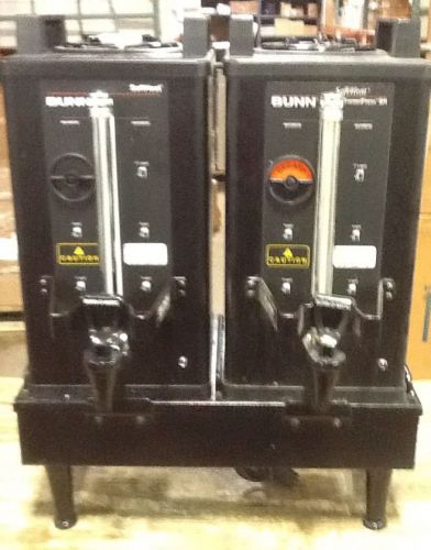 BUNN DUAL SH SOFTHEAT SERVER WARMER HEATER WITH 2 THERMOFRESH 1.5 GALLON SERVERS