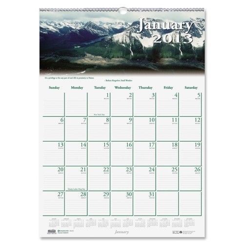 House of Doolittle Scenic Wall Calendar 15.5&#034; W x 22&#034; D 15.5&#034; W  x 22&#034; D