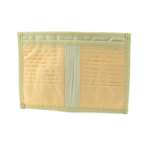 Khaki Nylon 20 Capacity Business VIP Name Card Holder Case Bag