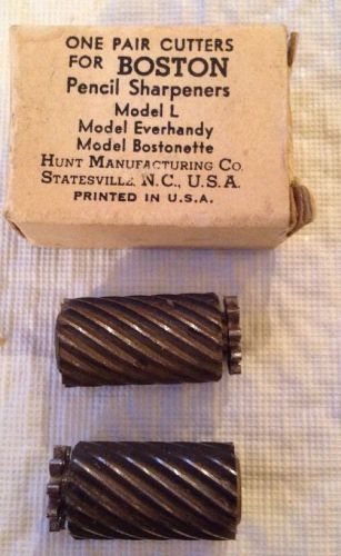 VINTAGE BOSTON Model-L PENCIL SHARPENER REPLACEMENT CUTTERS. Everhandy Bostonett