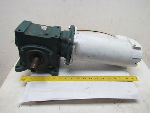 Baldor Reliance CDPWD3330 40VDC Motor 1/2HP w/Tigear Gearbox 60:1 Dual Output