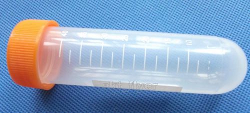 5pcs x 50ml screw round bottom centrifuge tube with a scale EP tube